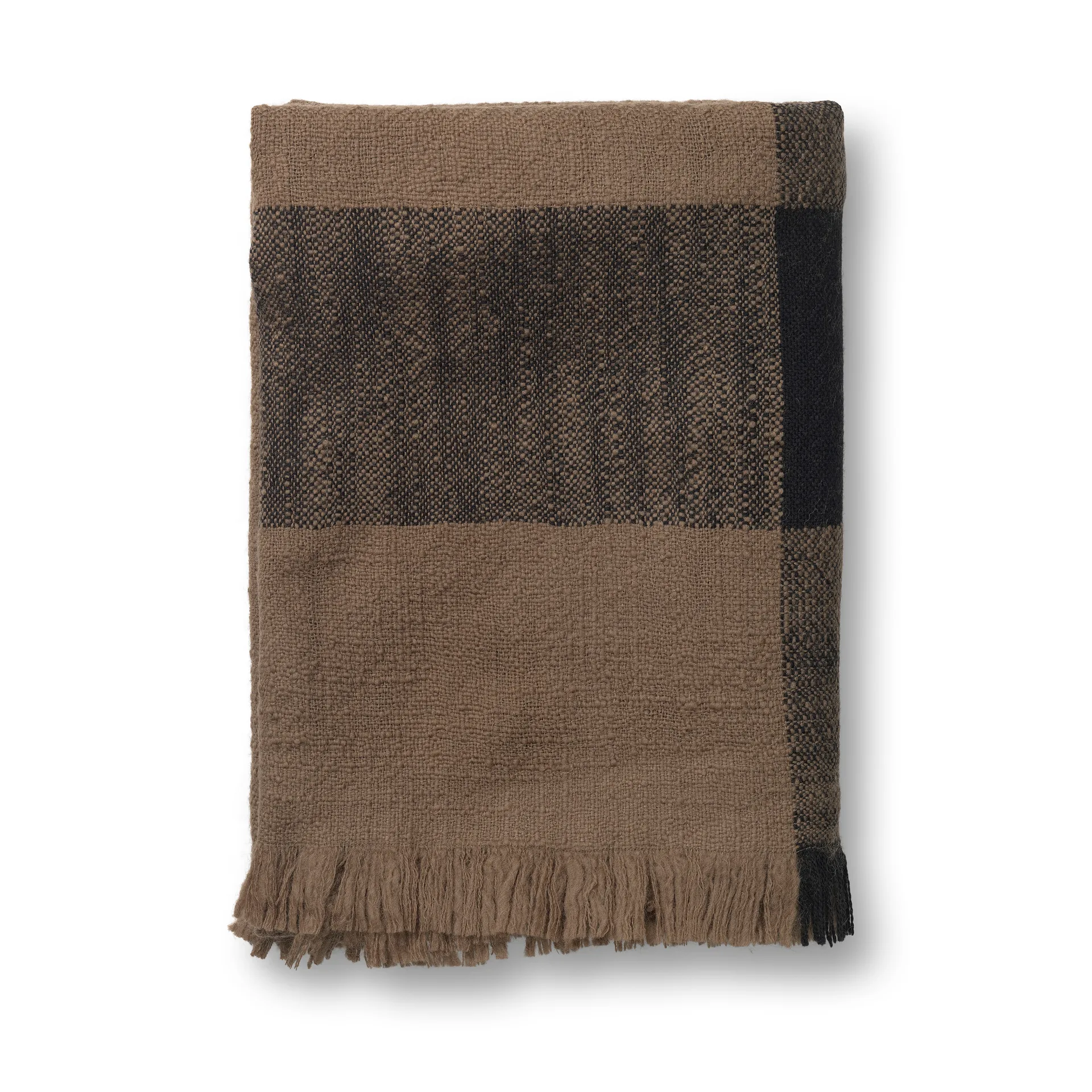 Plaid di lana Dry 120x180 cm, Sugar Kelp/Black Ferm Living