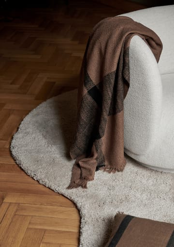 Plaid di lana Dry 120x180 cm - Sugar Kelp/Black - Ferm Living