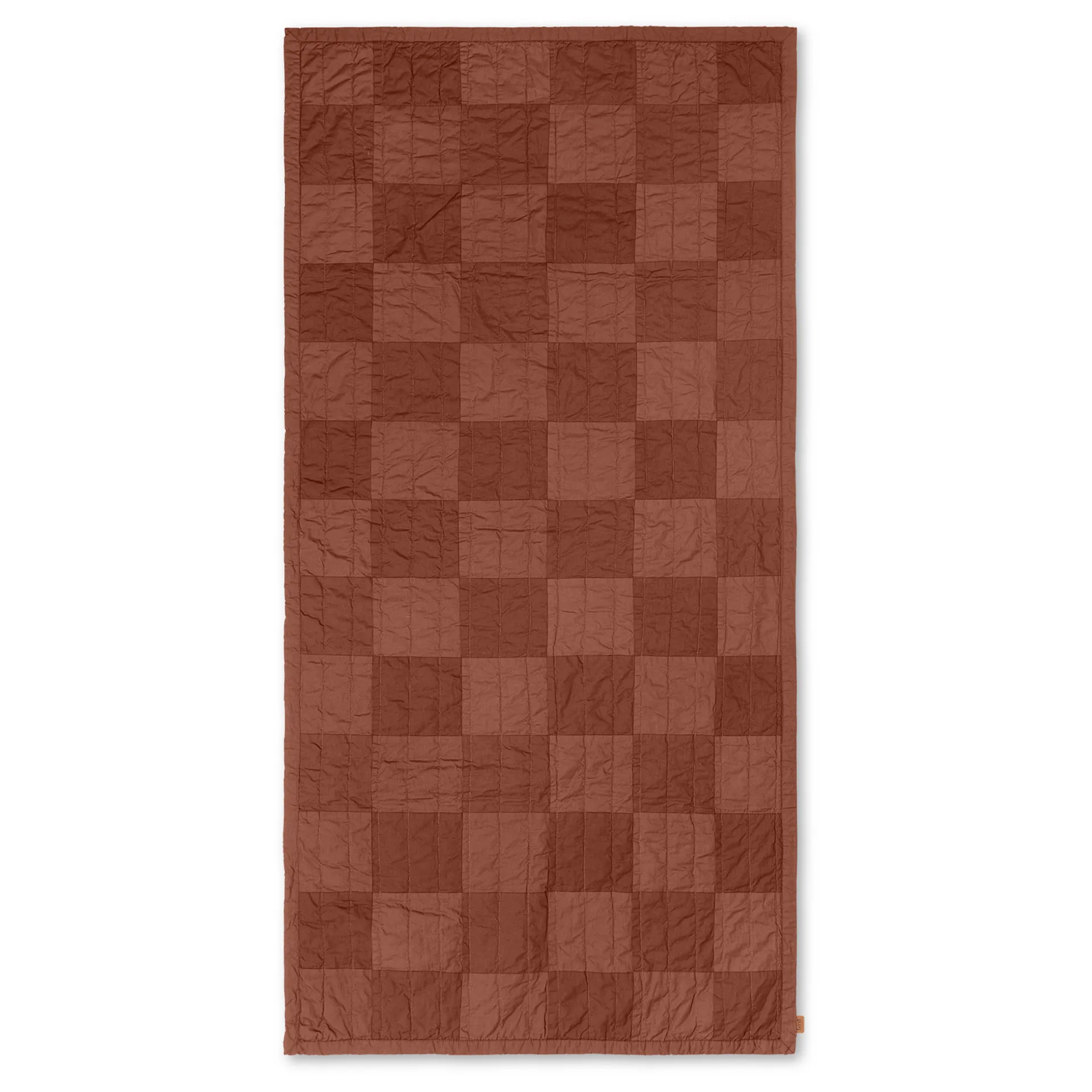 Plaid trapuntato Duo 90x187 cm, Red brown tonal Ferm Living