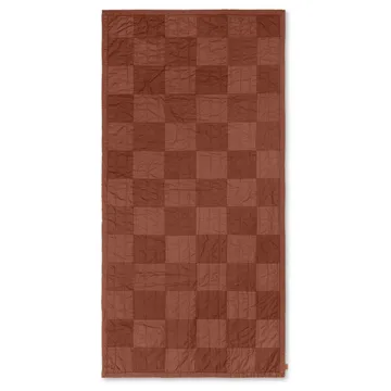 Plaid trapuntato Duo 90x187 cm - Red brown tonal - Ferm Living