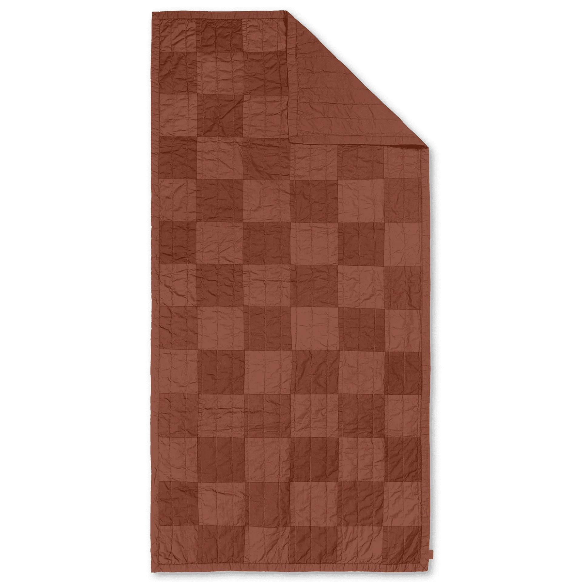 Plaid trapuntato Duo 90x187 cm, Red brown tonal Ferm Living