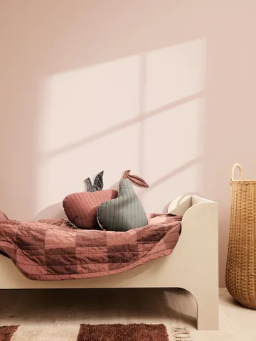 Plaid trapuntato Duo 90x187 cm - Red brown tonal - Ferm Living