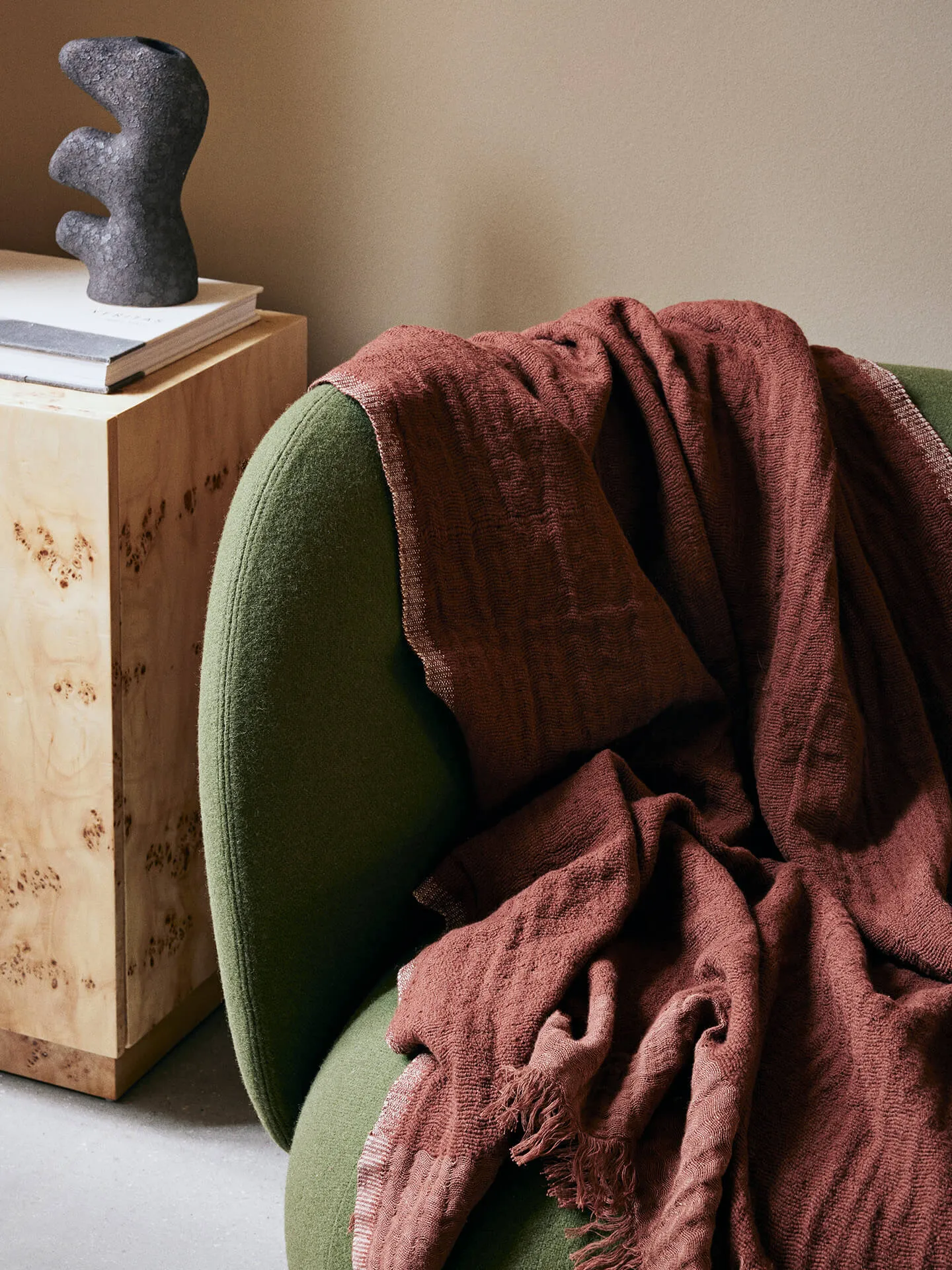 Plaid Weaver 120x170 cm, Marrone Rosso Ferm Living