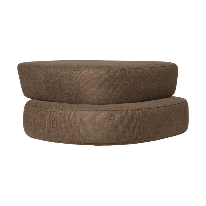 Plyo staple ottoman - Marrone scuro - Ferm Living