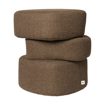 Plyo staple pouf per seduta - Marrone scuro - Ferm Living