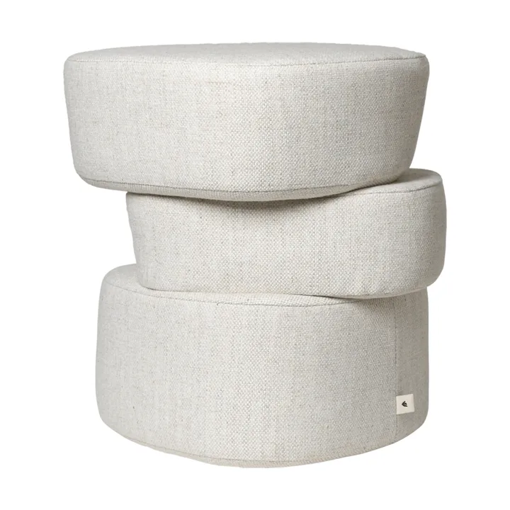 Plyo staple pouf per seduta - Off-white - Ferm Living