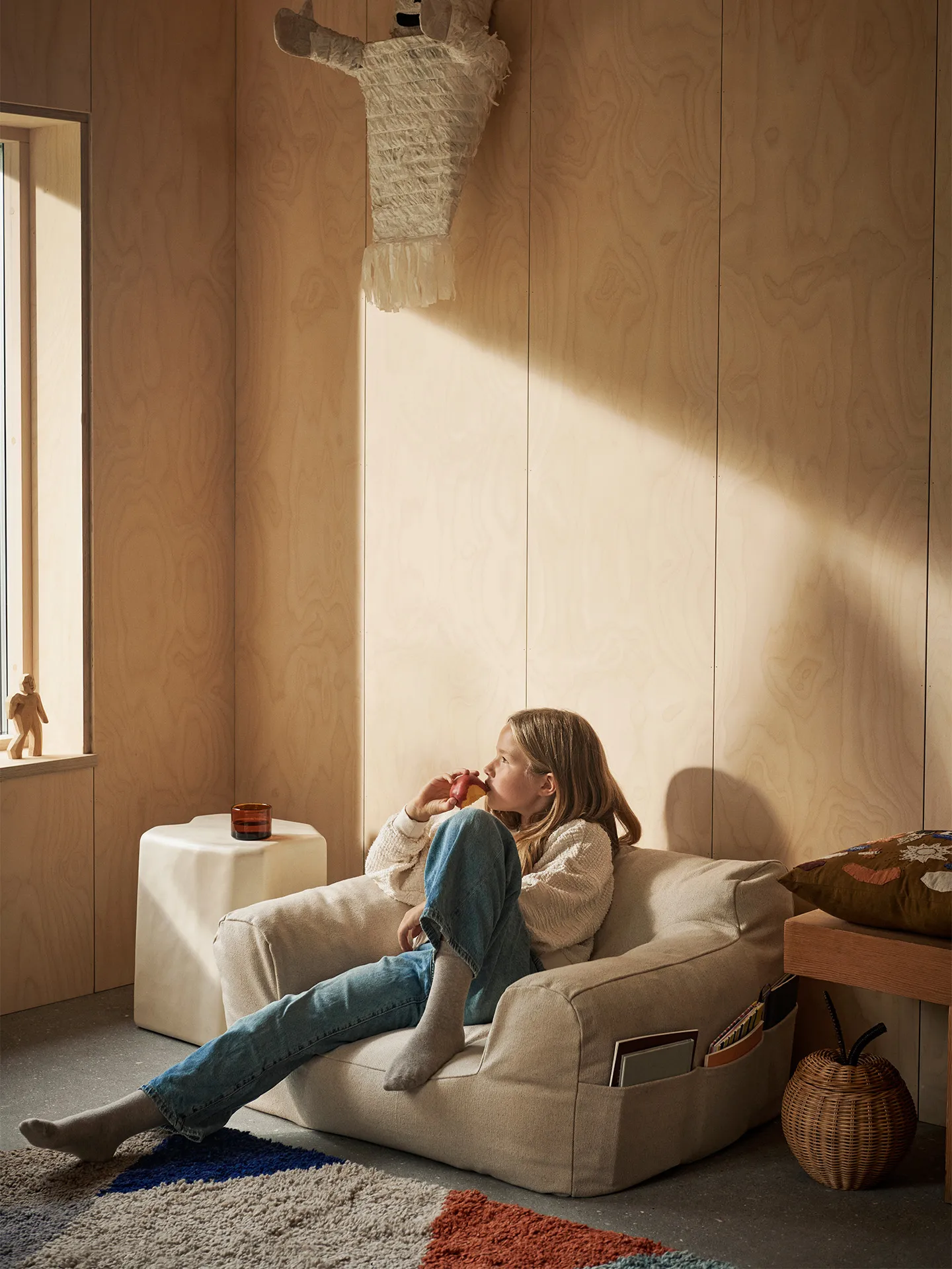 Poltrona Billow bean bag, Avorio chiaro Ferm Living