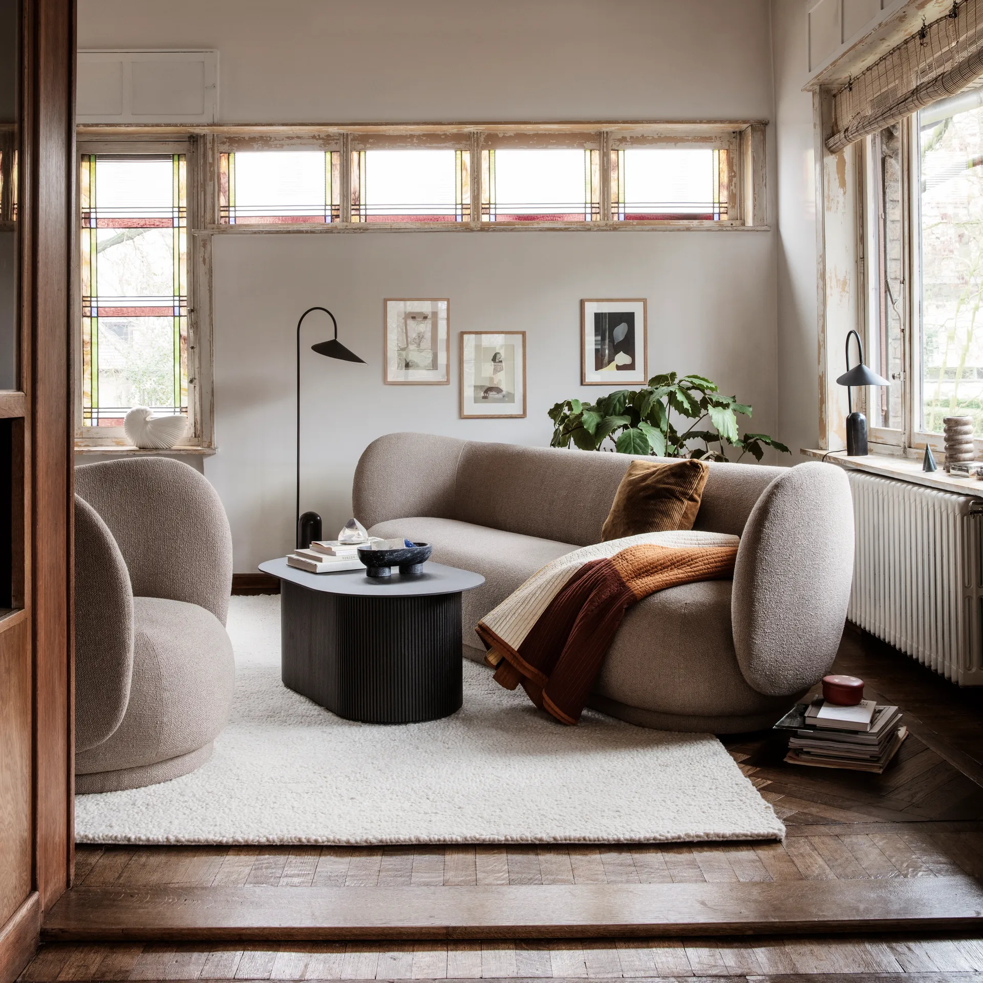 Poltrona boublé Rico, Sand Ferm Living