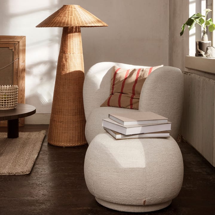 Poltrona da salotto Rico, Grigio caldo, spazzolato Ferm Living