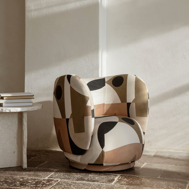 Poltrona da salotto Rico, Grigio caldo, spazzolato Ferm Living