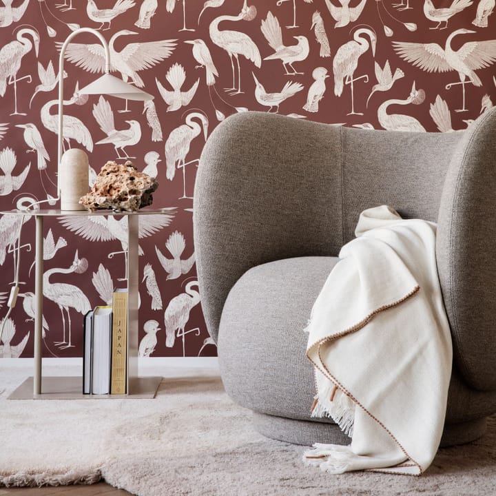 Poltrona da salotto Rico, Grigio caldo, spazzolato Ferm Living