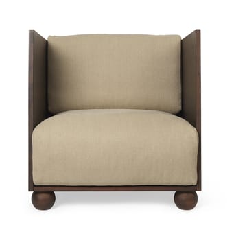 Poltrona da salotto Rum rich linen - Dark stained-natureal - Ferm Living