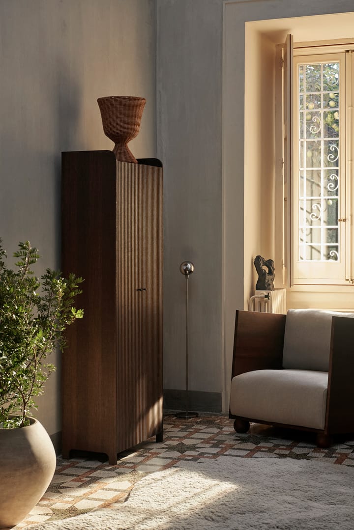 Poltrona da salotto Rum rich linen, Dark stained-natureal Ferm Living