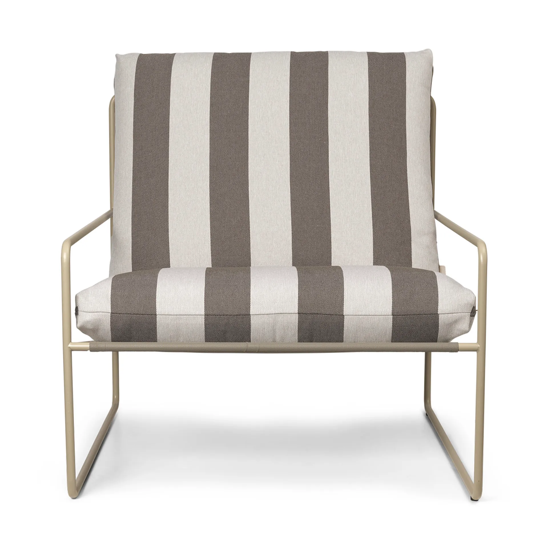 Poltrona Desert, Cash stripe-chocolate Ferm Living