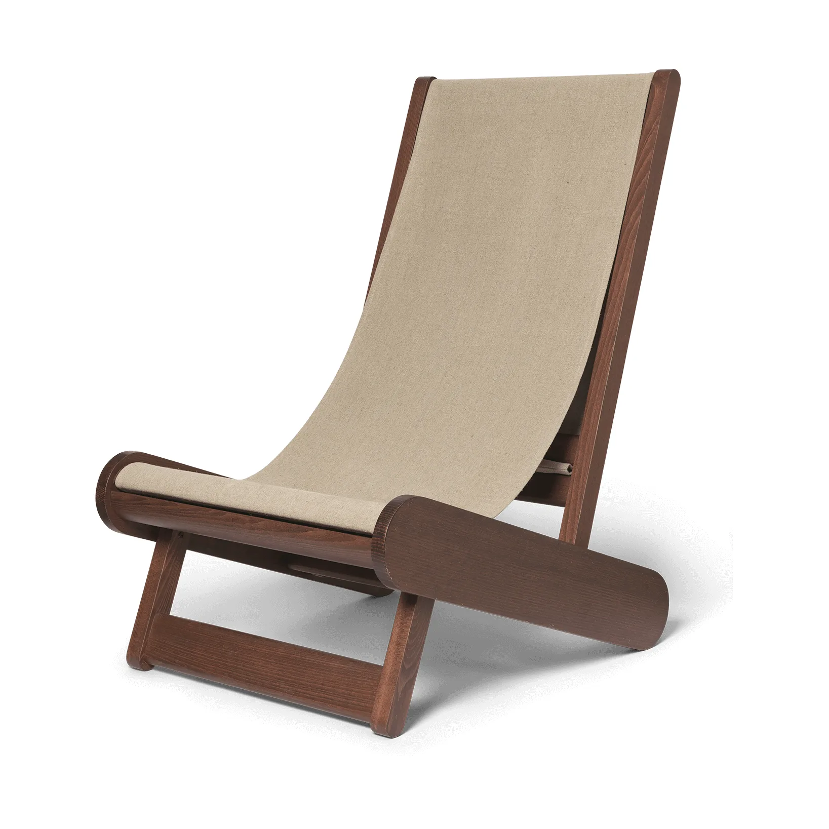 Poltrona lounge Hemi, Dark stained, natural Ferm Living
