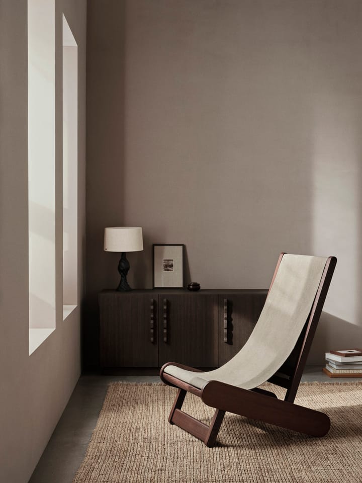 Poltrona lounge Hemi, Dark stained, natural Ferm Living