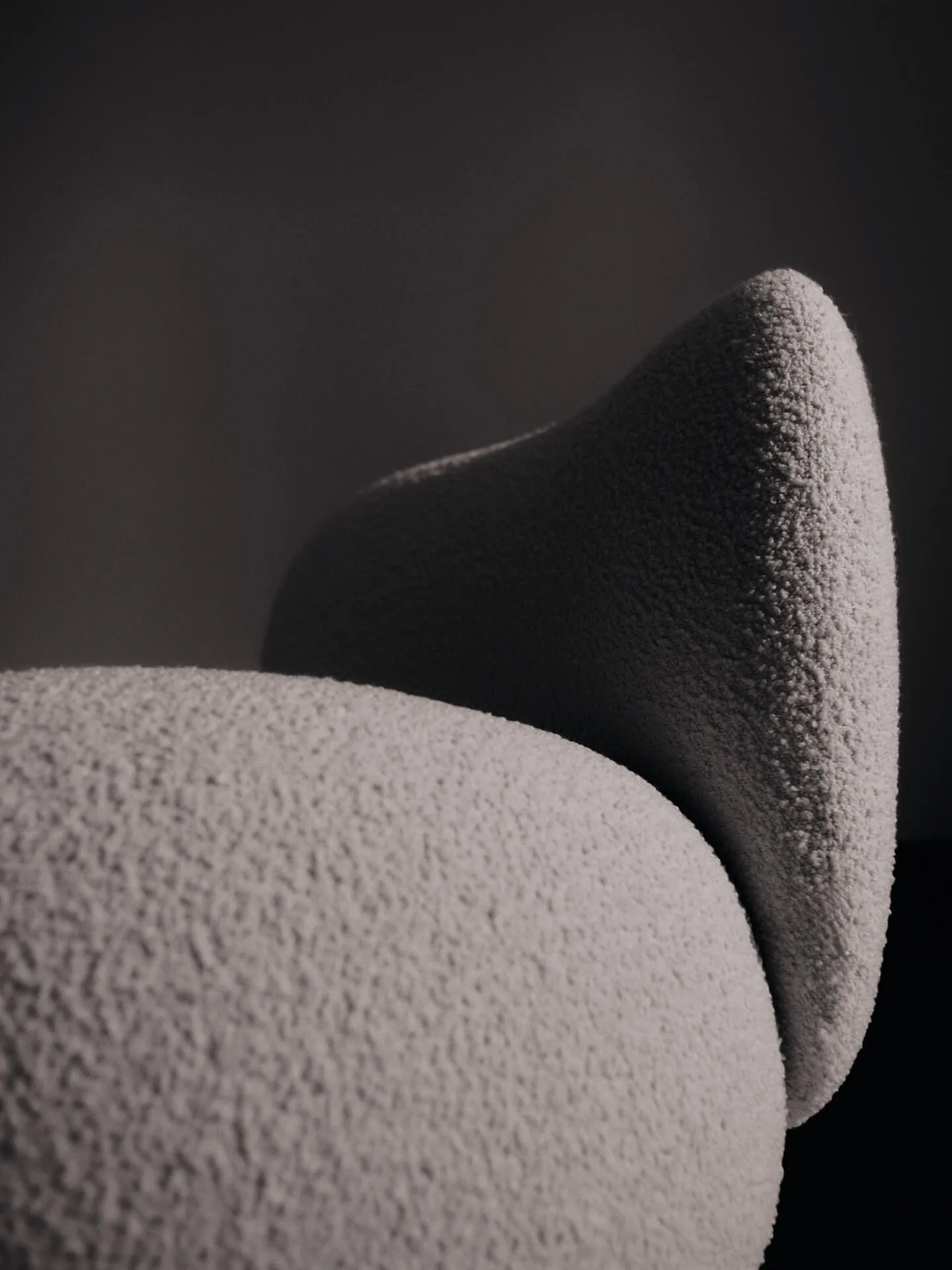 Poltrona lounge Rico piccolo, Nordic Bouclé-Off-white Ferm Living