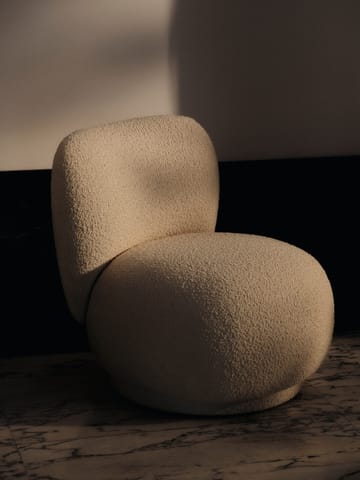 Poltrona lounge Rico piccolo - Nordic Bouclé-Off-white - Ferm Living