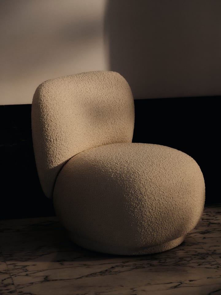 Poltrona lounge Rico piccolo, Nordic Bouclé-Off-white Ferm Living