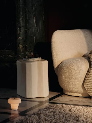 Poltrona lounge Rico piccolo - Nordic Bouclé-Off-white - Ferm Living
