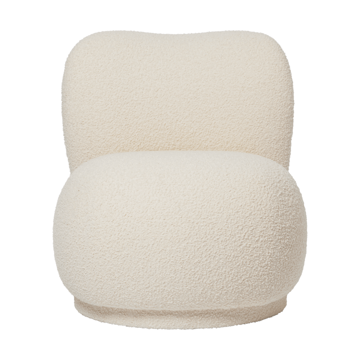 Poltrona lounge Rico piccolo swivel - Nordic Bouclé-Off-white - Ferm Living