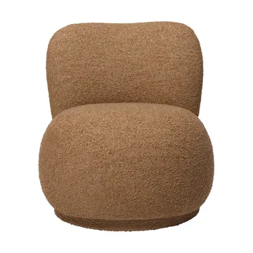 Poltrona lounge Rico raw bouclé piccolo - Tan - Ferm Living