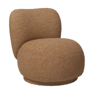 Poltrona lounge Rico raw bouclé piccolo - Tan - Ferm Living