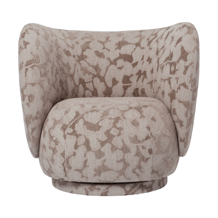 Poltrona lounge Rico swivel - Cilla-Taupe - Ferm Living