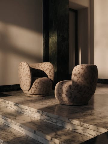 Poltrona lounge Rico swivel - Cilla-Taupe - Ferm Living