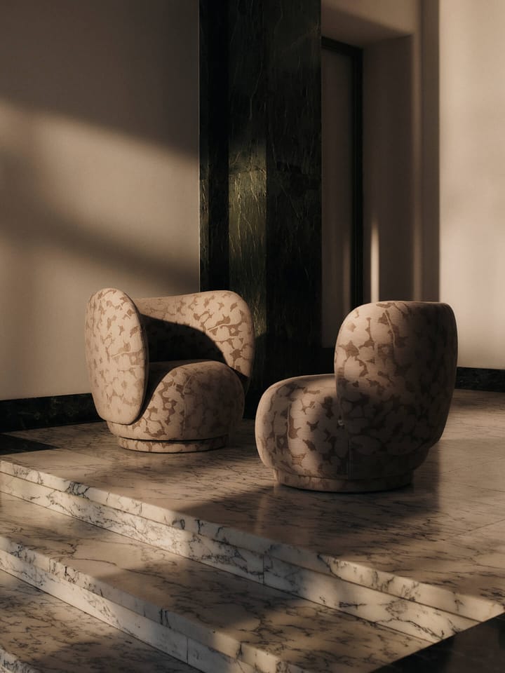 Poltrona lounge Rico swivel, Cilla-Taupe Ferm Living