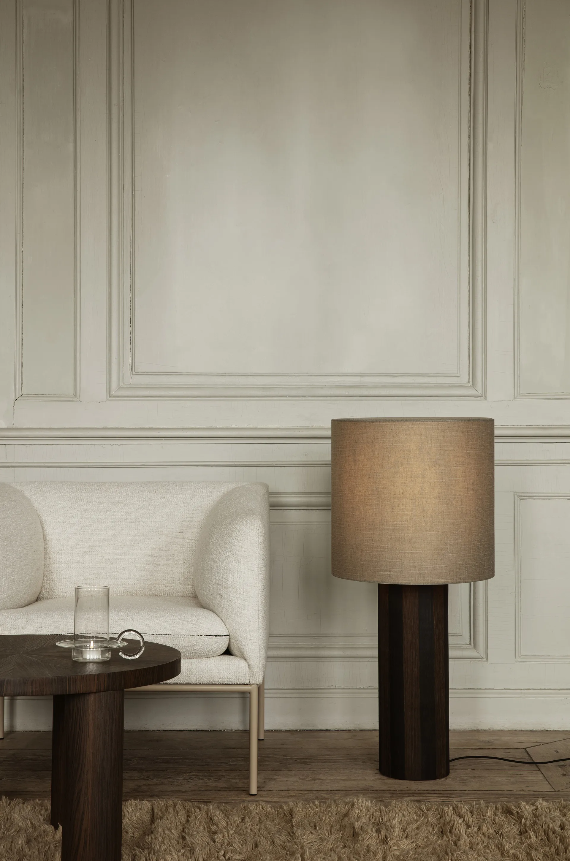 Poltrona Turn, Bouclé di cachemire off-white Ferm Living