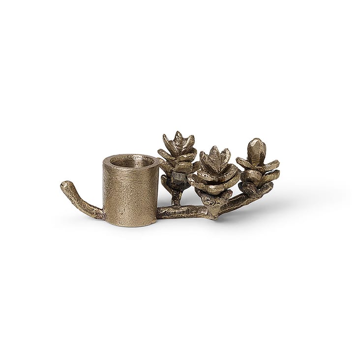 Portacandela Forest 6 cm - ottone - Ferm Living