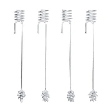 Portacandela Forest per albero di Natale, confezione da 4 - Argento - Ferm Living