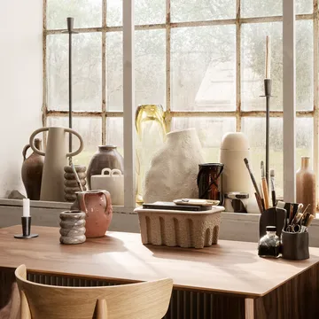 Portacandela Hoy, piccolo, 6,4 cm - Nero - Ferm Living