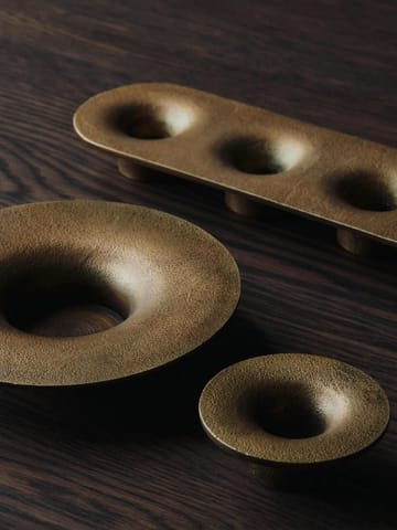 Portacandela Soothe block Ø16 cm - Finitura ottone - Ferm Living