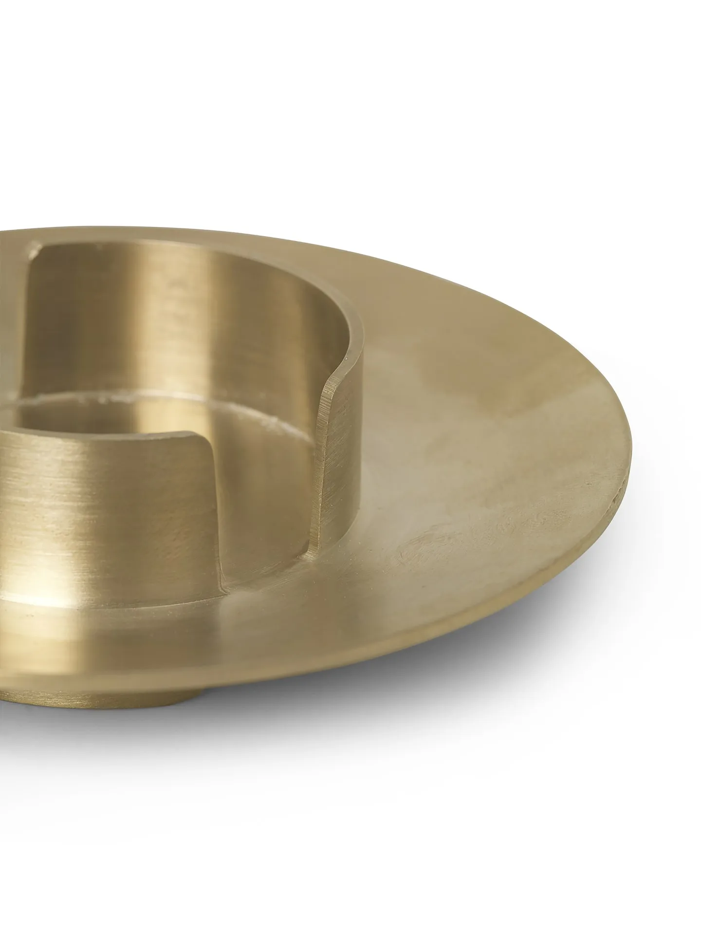 Portacandele a blocco Ferm Living, brass Ferm Living