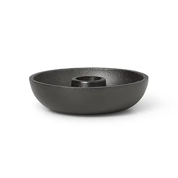 Portacandele Bowl Ø10 cm - Alluminio annerito - Ferm Living