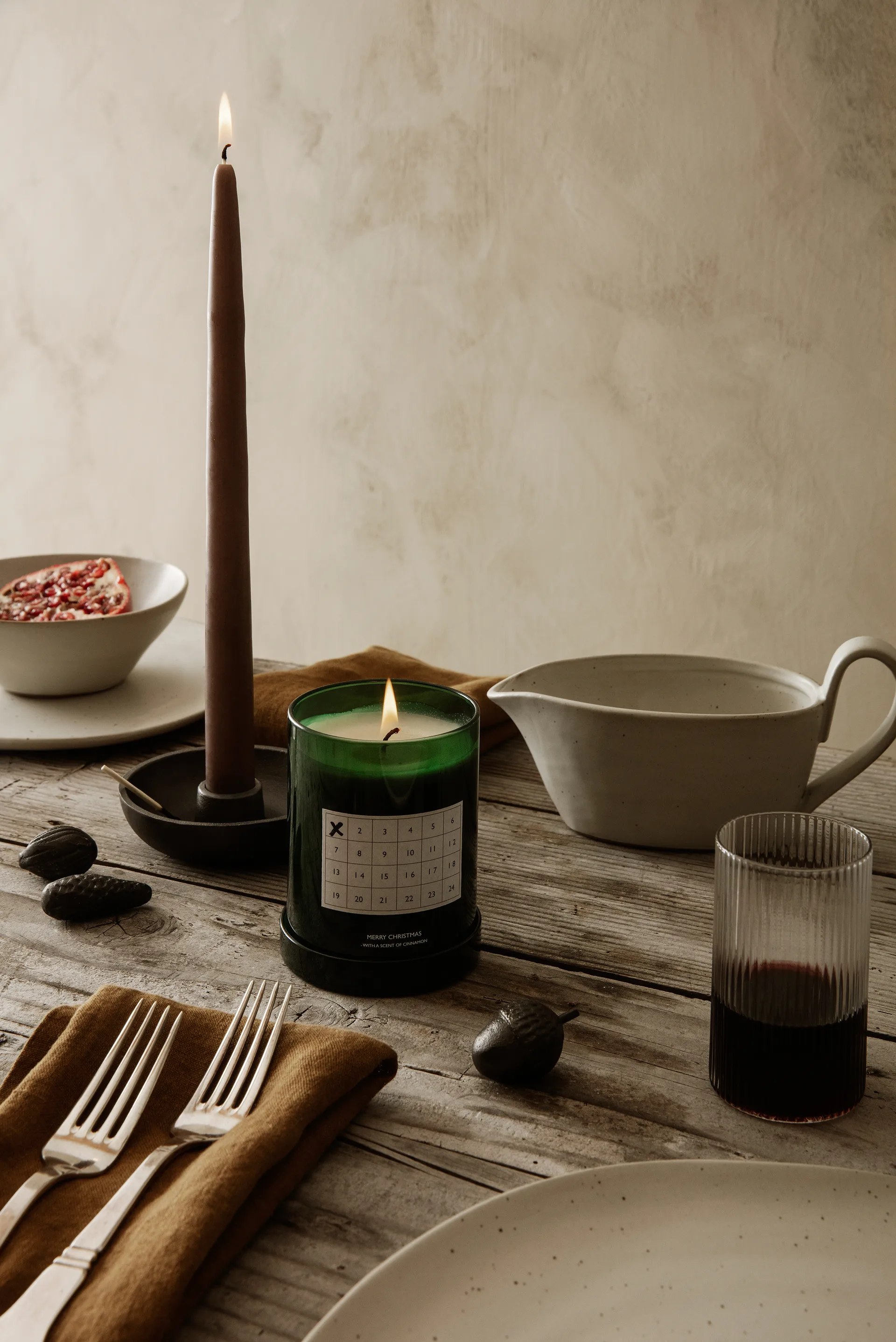 Portacandele Bowl Ø10 cm, Alluminio annerito Ferm Living