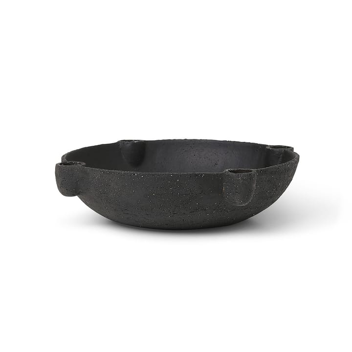 Portacandele dell'Avvento grande<b></b> Bowl in ceramica Ø 27 cm - Grigio scuro - ferm LIVING