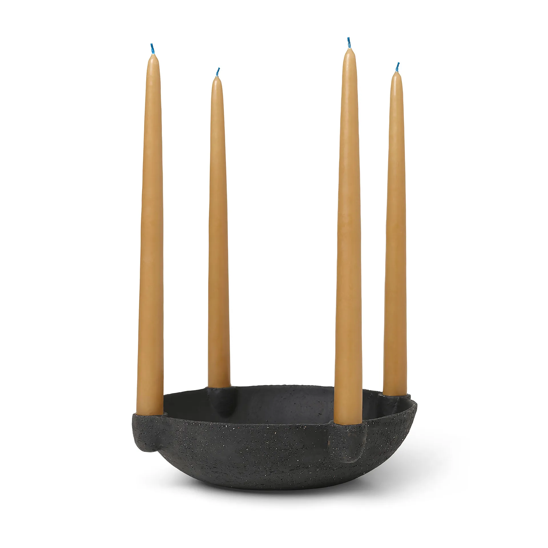 Portacandele dell'Avvento grande<b></b> Bowl in ceramica Ø 27 cm, Grigio scuro Ferm Living