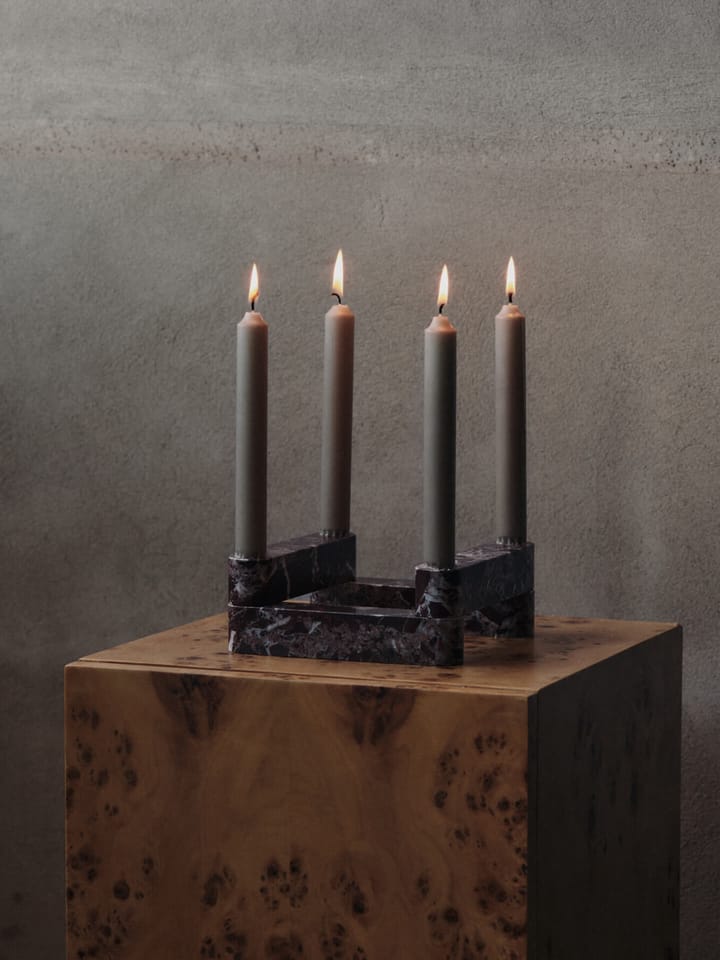 Portacandele Newel modul 4 pezzi, Rosso Ferm Living