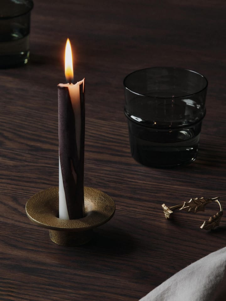 Portacandele Soothe Ø8 cm, Finitura ottone Ferm Living