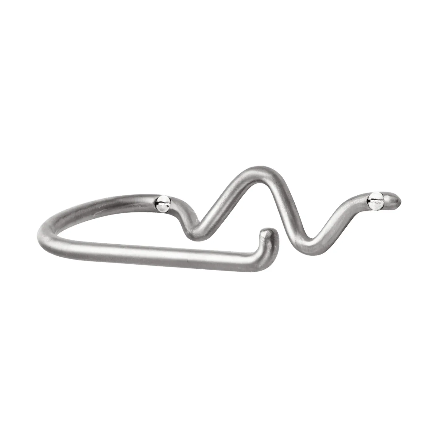 Portarotolo carta igienica Curvature , Acciaio inox Ferm Living