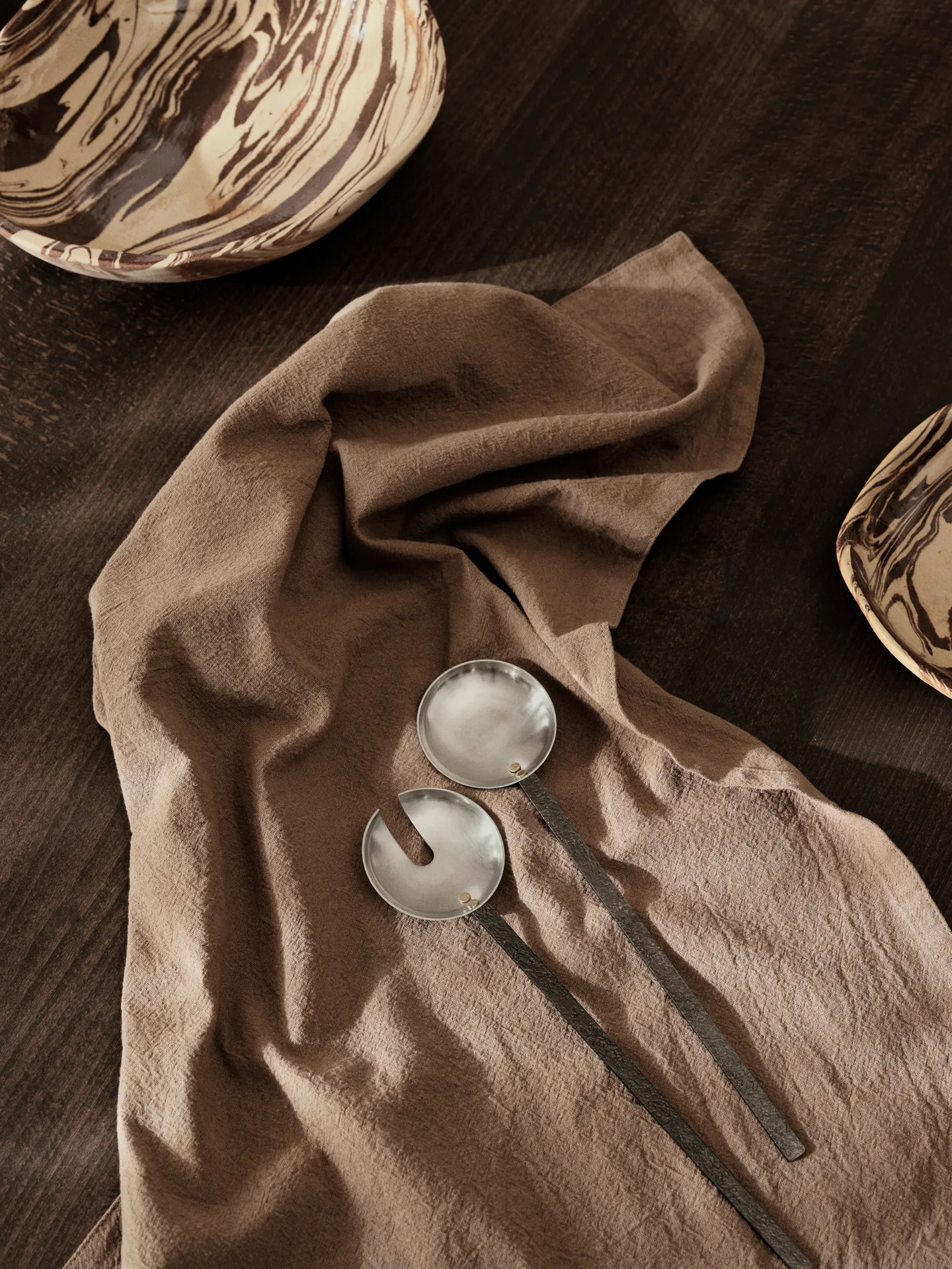 Posate per insalata Obra 2 pezzi, Stainless Steel Ferm Living