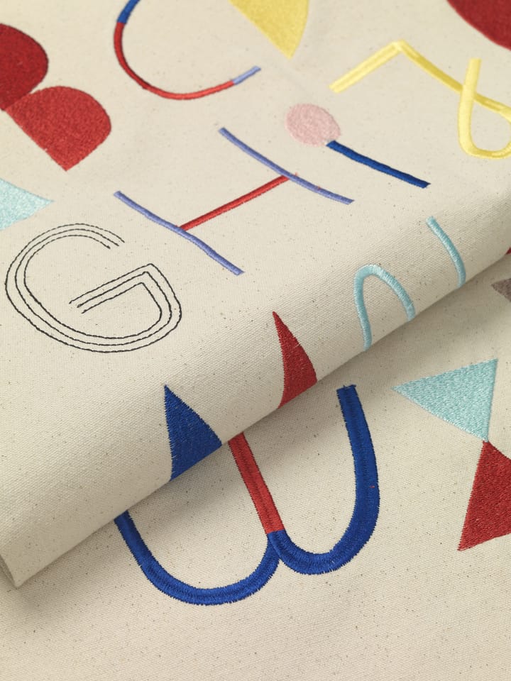 Poster in tessuto Alphabet, Bianco sporco Ferm Living