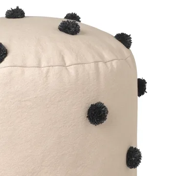 Pouf Dot Ø 39 cm - sand-black - Ferm Living