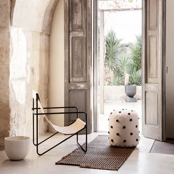 Pouf Dot Ø 39 cm - sand-black - Ferm Living