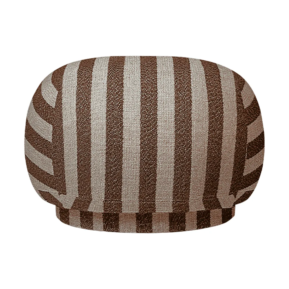Pouf Rico pouf, Louisiana, Sand-chocolate Ferm Living
