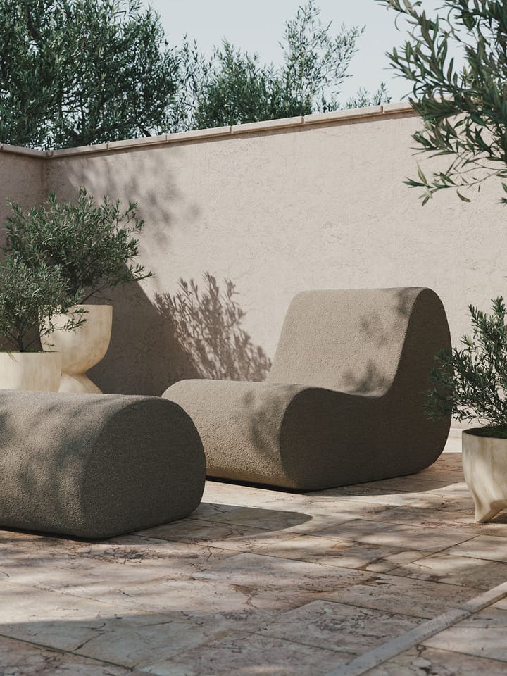 Pouf Rouli pure bouclé, Sand Ferm Living