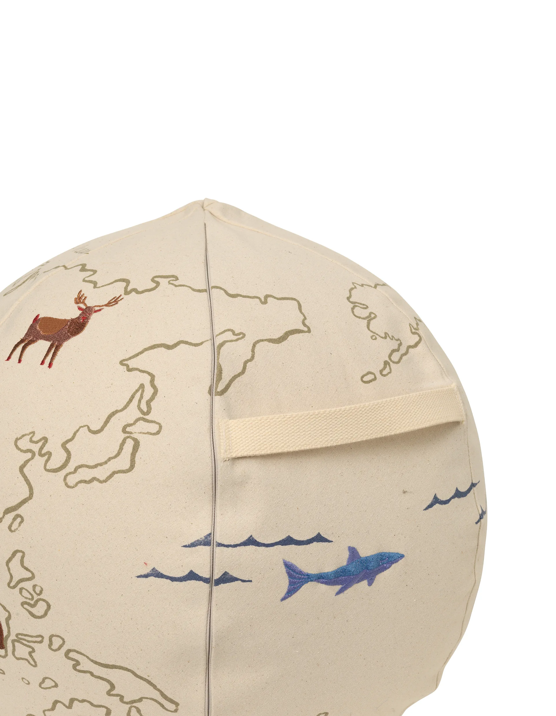 Pouf The World, Bianco sporco Ferm Living